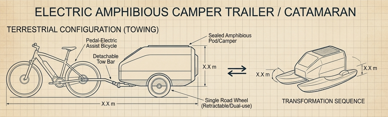 Amphibious Micro-Camper Trailer